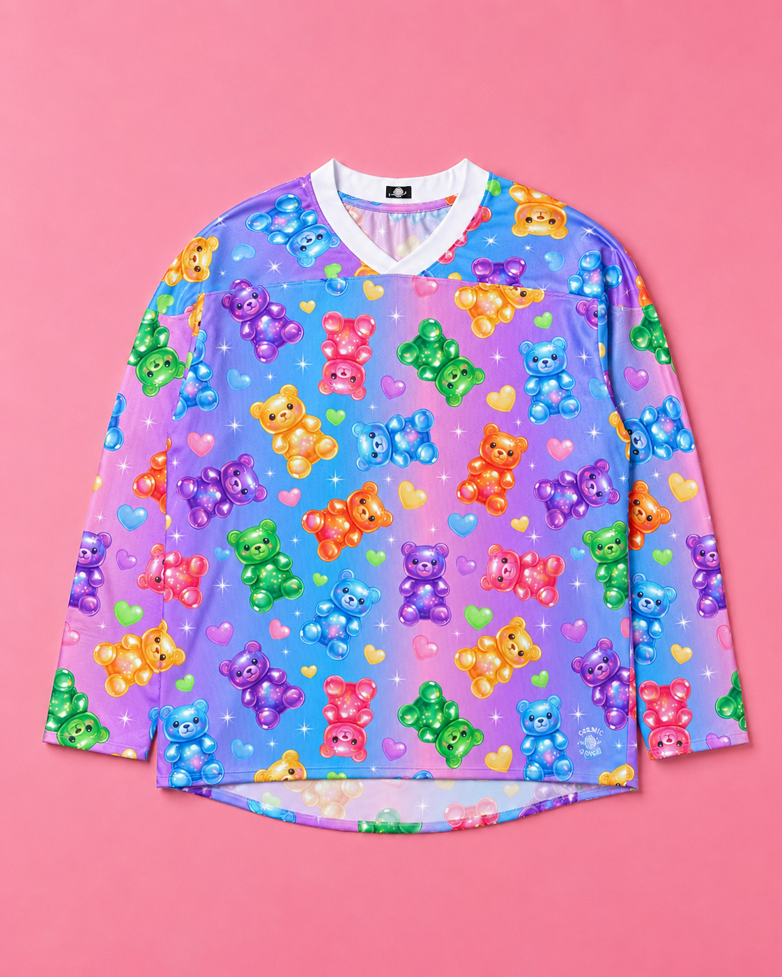 Gummy Bear Rave Jersey – Colorful Candy Festival Long Sleeve Jersey