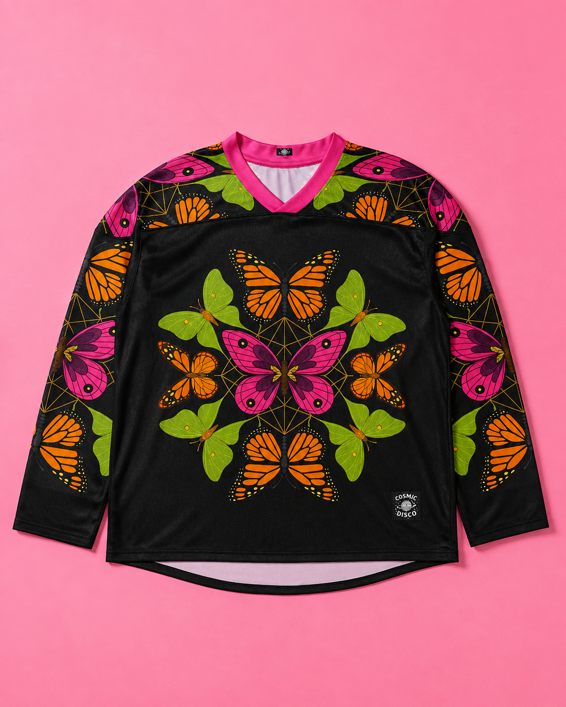 Butterfly Rave Jersey – Colorful Festival Long Sleeve Jersey