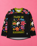 Flow In Harmony Rave Jersey – Boho Floral Festival Long Sleeve Jersey