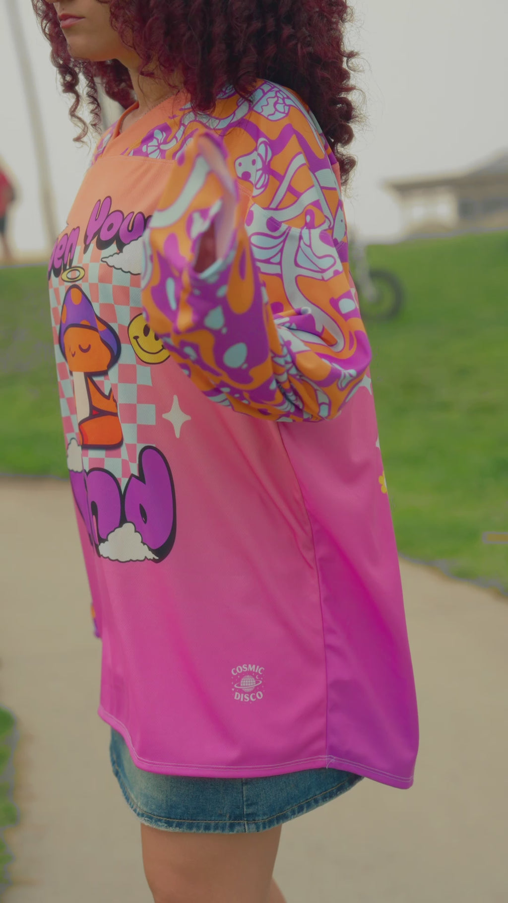Open Your Mind Mushroom Rave Jersey – Psychedelic Festival Long Sleeve Jersey