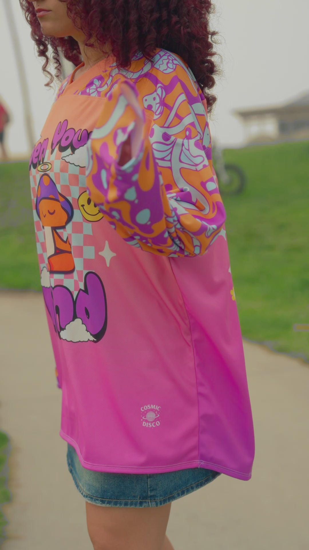 Open Your Mind Mushroom Rave Jersey – Psychedelic Festival Long Sleeve Jersey
